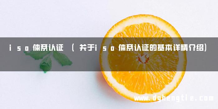 iso体系认证 (关于iso体系认证的基本详情介绍)